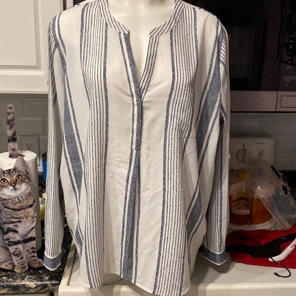c womens Bass casual long sleeve pullover plus size top XXL.  EUC